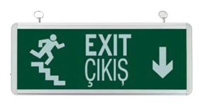 ROBSON-084-020-0002-A Exit Çıkış Merdiven Aşağı