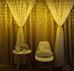 LEDAVM - Saçak Led / 2x1 Metre / Pırıltı Animasyonlu / Eklenebilir / IP44 İÇ MEKAN