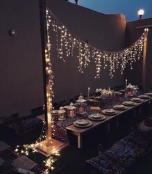 Saçak Led / 2,1x0,70 Metre / Dış Mekan / IP65 / Eklenebilir / Tamamı Pırıltı animasyonlu - Thumbnail