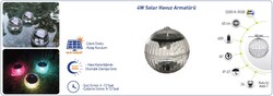 Solar Led / Havuz Topu / 4w / ip67 - Thumbnail