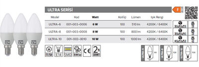 Ultra-10 001-003-0010 Led Ampül 10 Watt