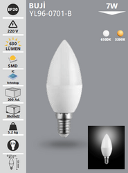 NOAS - YL 96-0701-B Buji LED AMPÜL 7 W (1)