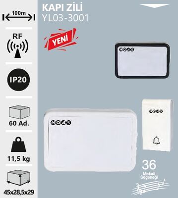YL03-3001 Kapı Zili