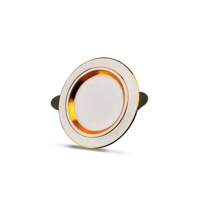 YL38-0521 White + Gold Led Spot